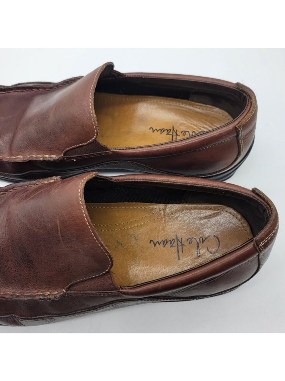 Cole Haan Brown Slip on Mens Loafer Size 11 wide - Picture 3 of 8
